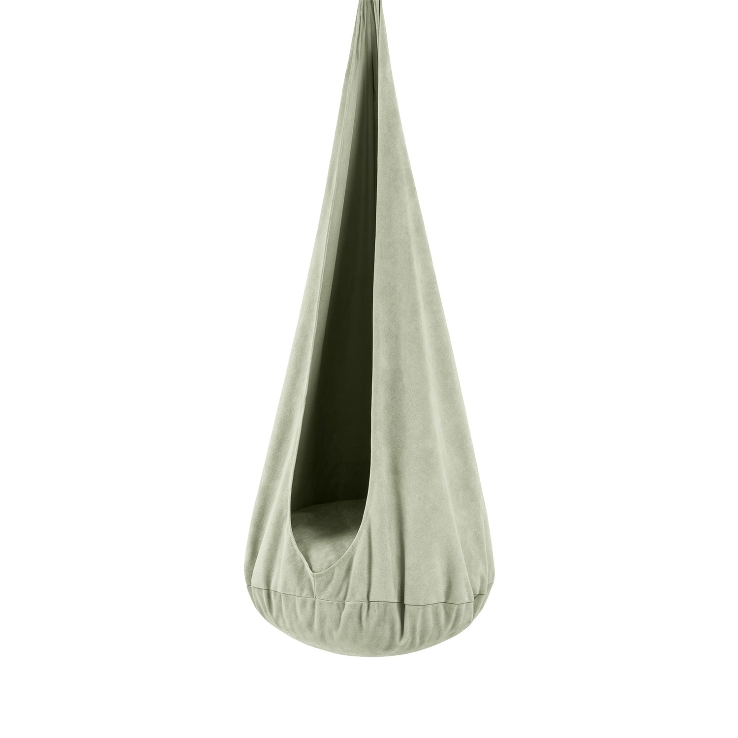 Bees&Blooms Kinder-Hängesessel Cocoon Swing Sage Meadow Grün – Hängehöhle aus Cord bis 80 kg