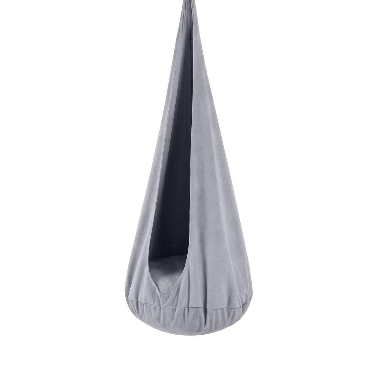 Bees&Blooms Cocoon Swing Eisblau – Kinder-Hängesessel aus Cord bis 80 kg – Produktbild 1