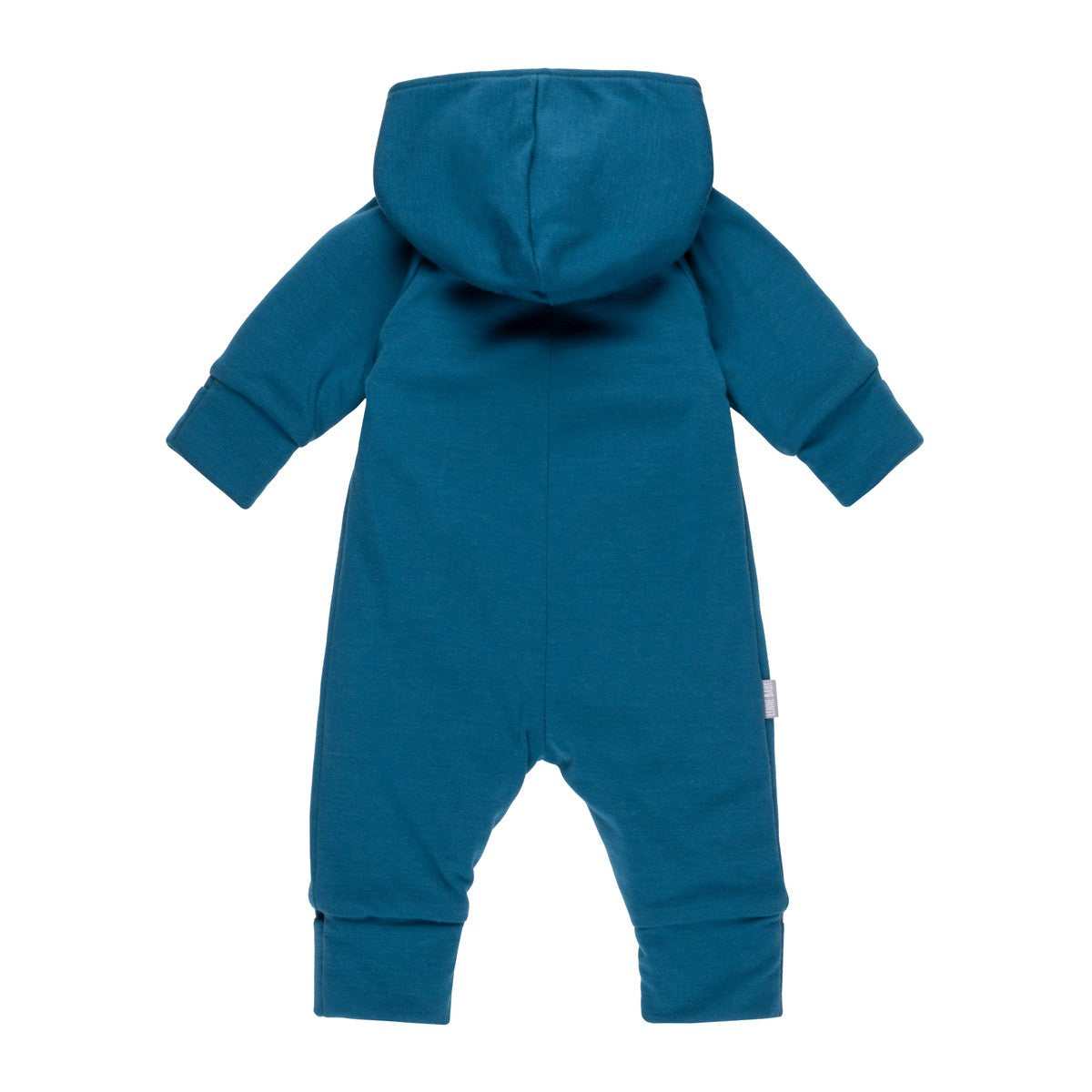 Cotton-Lined Merino Wool Baby Overall – Blue