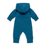 Cotton-Lined Merino Wool Baby Overall – Blue