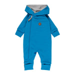 Cotton-Lined Merino Wool Baby Overall – Bright Blue