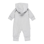 Cotton-Lined Merino Wool Baby Overall – Light Grey