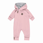 Cotton-Lined Merino Wool Baby Overall – Pink