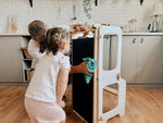 4-in-1-Lernturm mit Tafel und Rutsche – Produktbild 3