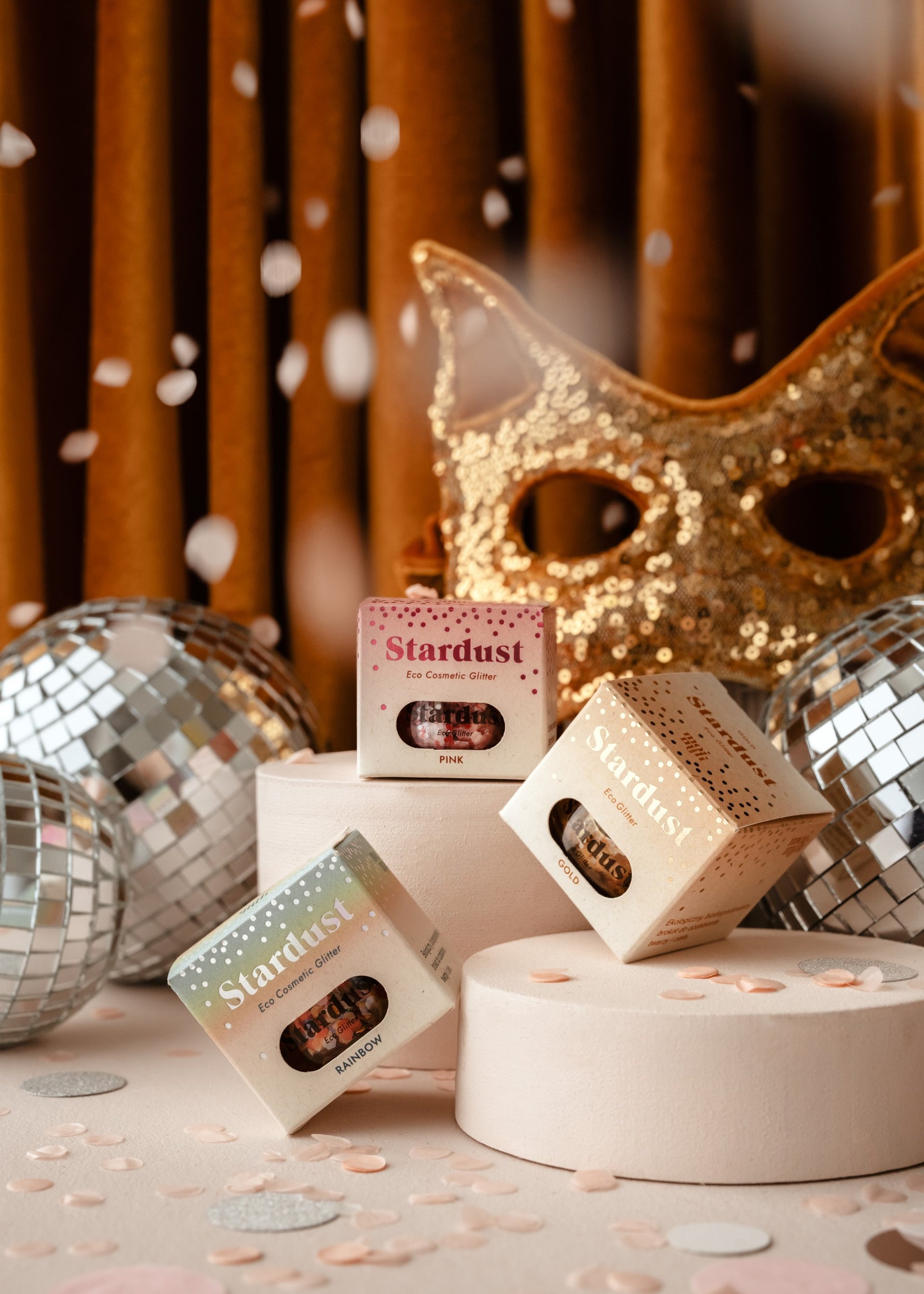 Dekorativer Bio-Glitzer – Goldener Sternenstaub – Produktbild 4