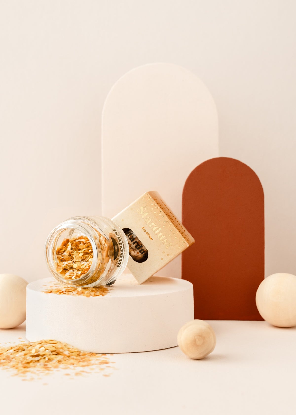 Dekorativer Bio-Glitzer – Goldener Sternenstaub – Produktbild 1