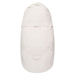 Down-Filled Baby Winter Footmuff – White / Beige, One Size