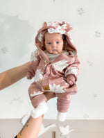 Overall mit Ohren für Babys und Kinder – rosa Sonnen – Produktbild 3