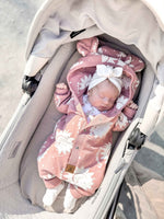 Overall mit Ohren für Babys und Kinder – rosa Sonnen – Produktbild 1