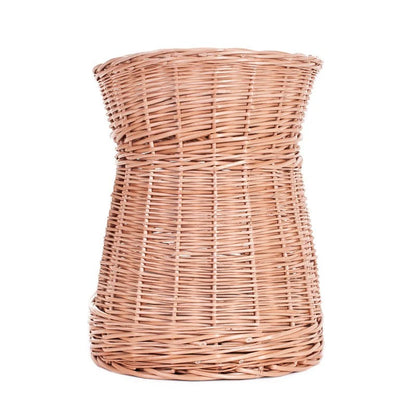 Erif Wicker Cat House With Grey Cushions