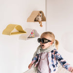 Wolkenregale 3er Set fürs Kinderzimmer – Schwebende Wandregale aus Holz – Produktbild 1