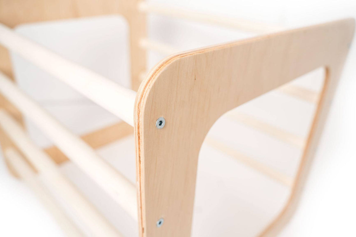 Ewart Woods Square Gym Aktivitätswürfel – Montessori Kletterwürfel aus Birkenholz – Produktbild 4