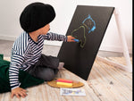 Ewart Woods Kinder Staffelei aus Holz – Magnetische Kreidetafel & Standtafel handgefertigt – Produktbild 3