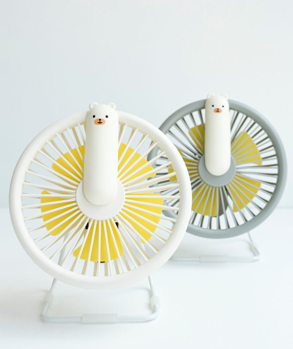 Kinderlampe Kleiner Bär mit Ventilator – Weiß – Produktbild 2