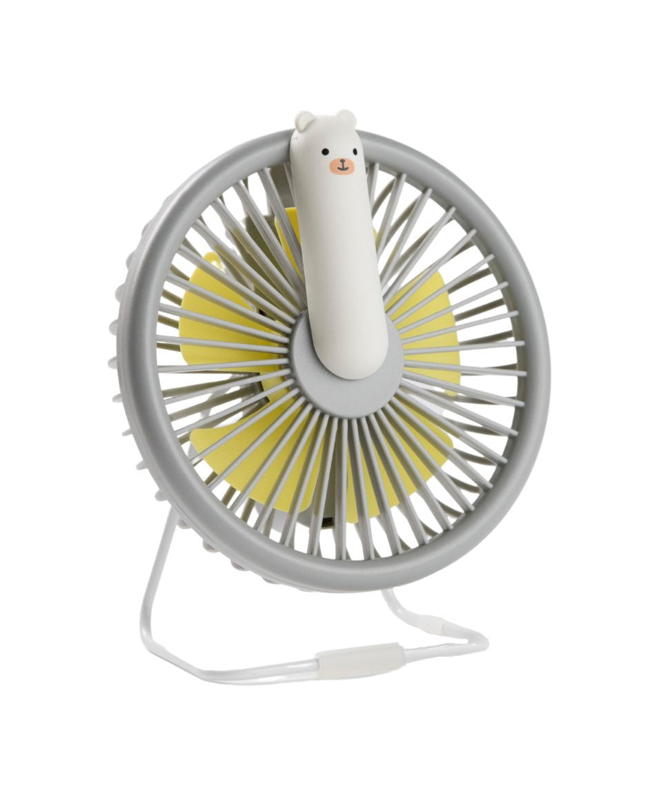 Kinderlampe Kleiner Bär mit Ventilator – Grau – Produktbild 4