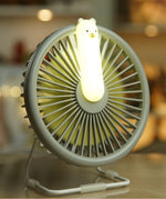 Kinderlampe Kleiner Bär mit Ventilator – Grau – Produktbild 1
