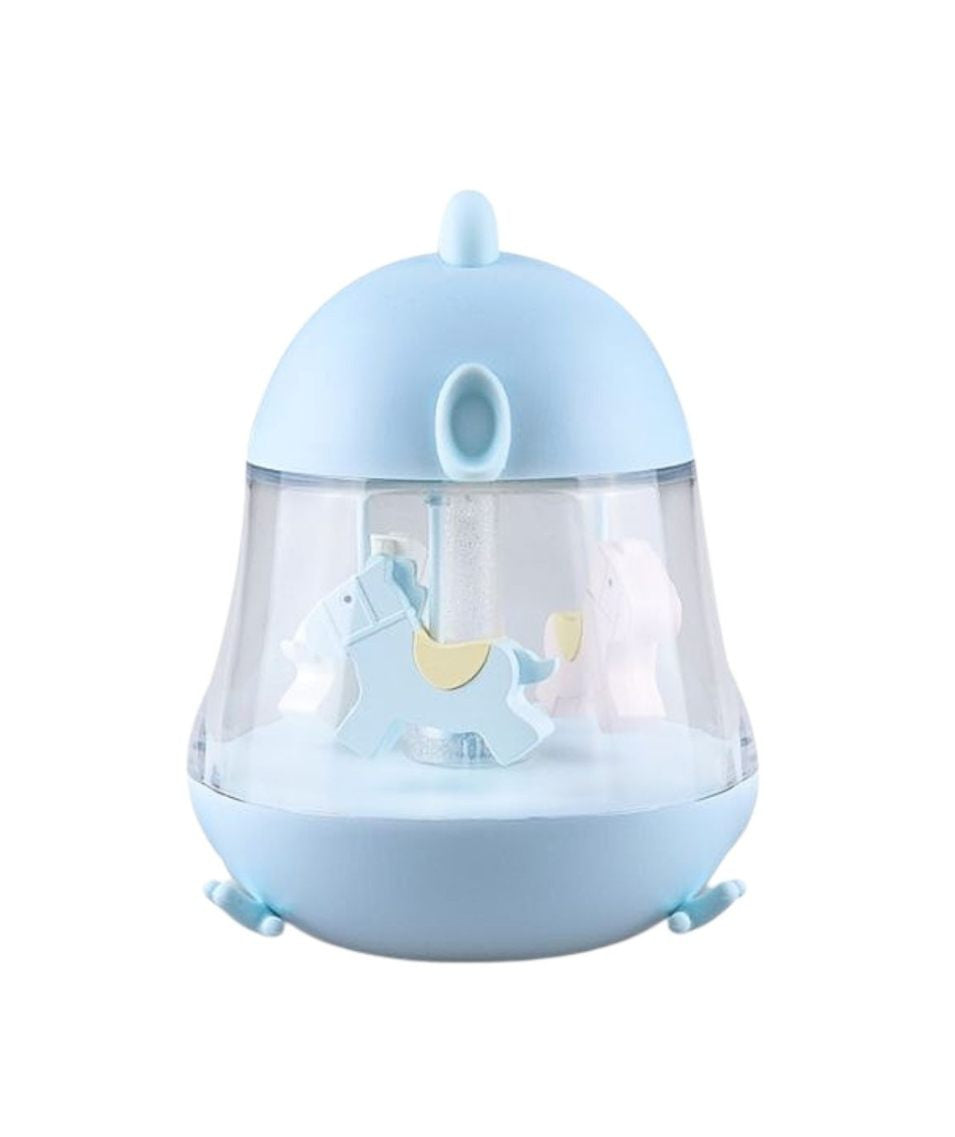 Kinderlampe mit Karussell und Musik – Blau – Produktbild 1