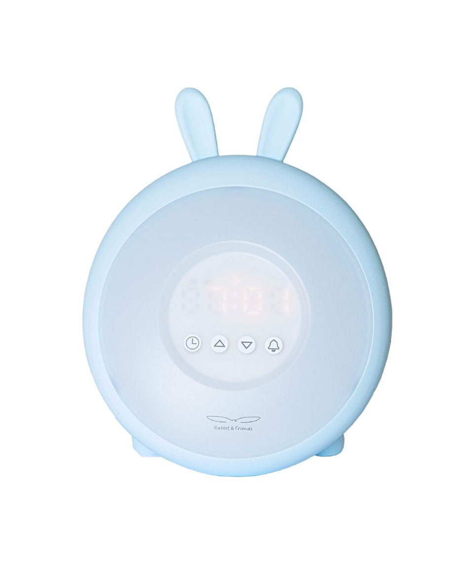 Kinderlampe Hase mit Wecker – Blau – Produktbild 3