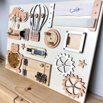 Extra small busy board with doors (30×40 cm)