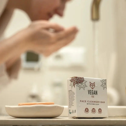 Face Cleanser Bar With Pink Clay, 50g