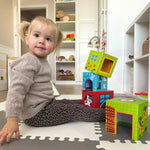Montessori Stapelwürfel aus Holz für Kinder – Bauernhof Stapelturm & Lernspielzeug Zahlen 10 Teile (Hergestellt in Europa) – Produktbild 4
