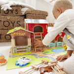 Montessori Bauernhof Spielzeug aus Holz – 18-teiliges Holzbauernhof Set FSC – Produktbild 4