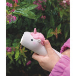 Kinder-Taschenlampe Einhorn PINKY – LED-Taschenlampe aus Silikon mit USB-C – Produktbild 3