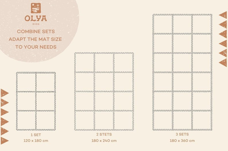 Schaumstoff-Puzzlematte – Boho Classic – Produktbild 3