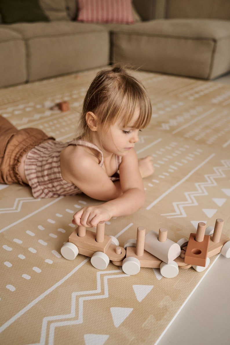 Schaumstoff-Puzzlematte – Boho Sand – Produktbild 2