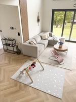 Schaumstoff-Puzzlematte Terrazzo Lavendel – Baby-Spielmatte aus EVA 120 x 180 cm