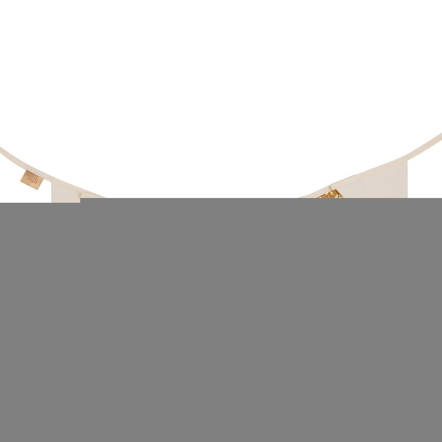 Sequin Garland - Gold and Beige