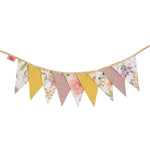 Girlande Wildblumen – Kinderzimmer-Girlande aus OEKO-TEX Baumwolle & Leinen