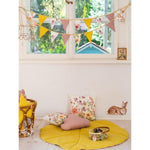 Girlande Wildblumen – Kinderzimmer-Girlande aus OEKO-TEX Baumwolle & Leinen