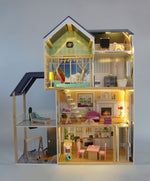 Puppenhaus Crystal aus Holz mit LED-Beleuchtung – Produktbild 2