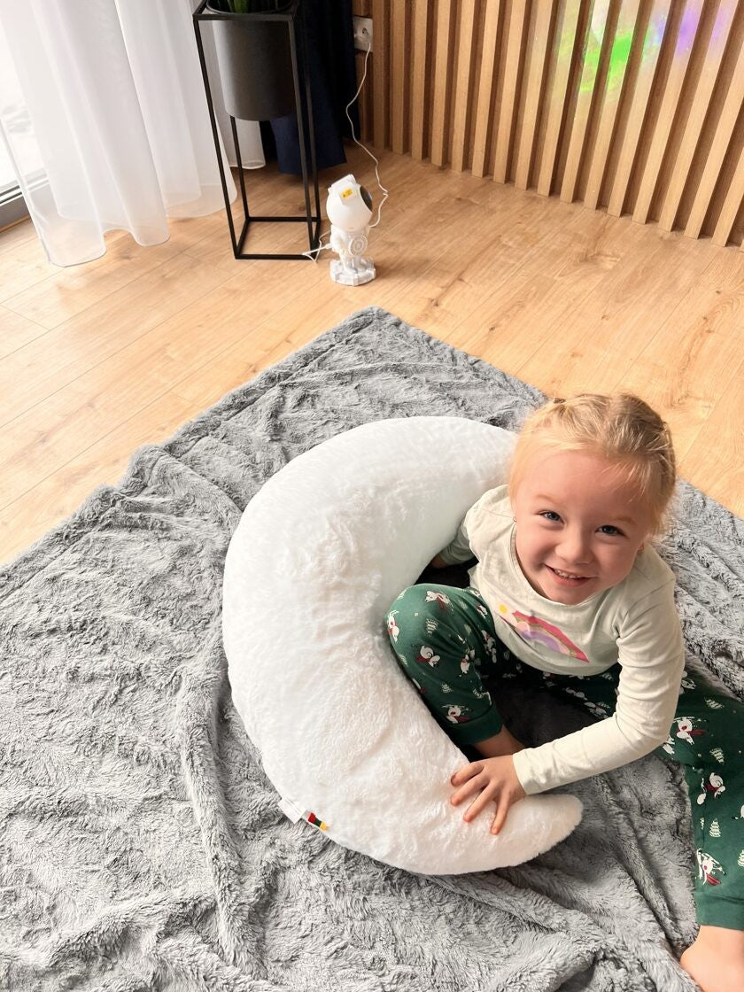 Handgemachtes Mondkissen für Babys & Kleinkinder – Großes Kuschelkissen fürs Kinderzimmer – Produktbild 1