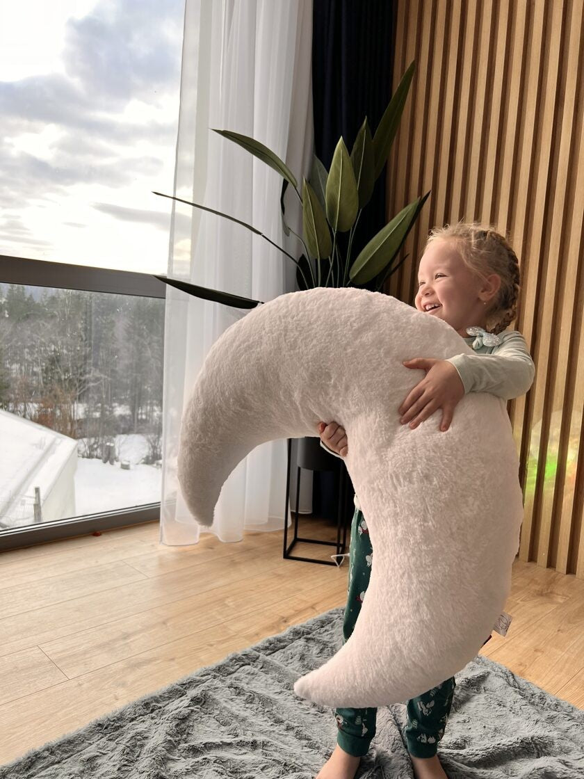 Handgemachtes Mondkissen für Babys & Kleinkinder – Großes Kuschelkissen fürs Kinderzimmer – Produktbild 4