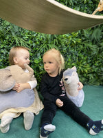 Handgemachtes Wolf Kuscheltier-Kissen – weiches Tierkissen 45 cm ab 6 Monaten – Produktbild 4