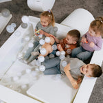 Soft Play Bälle 500 Stück – weiße Bällebad-Bälle 7 cm für Kinder – Produktbild 2