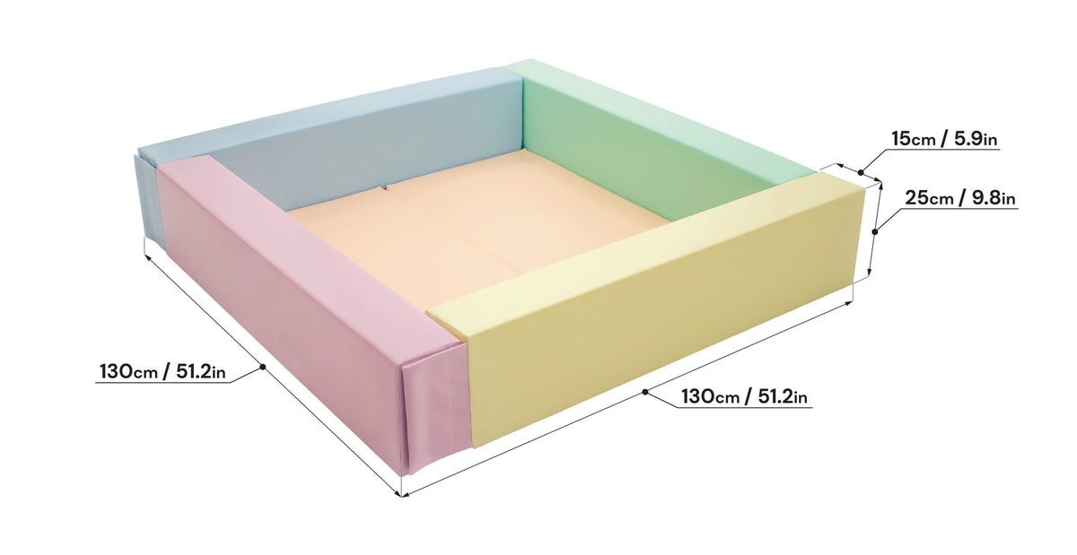 Softplay-Bällebad – Helle Pastellfarben – Produktbild 4
