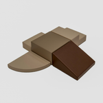 IGLU Softplay 5-teilig Corner Climber Chocolate Dune – Produktansicht