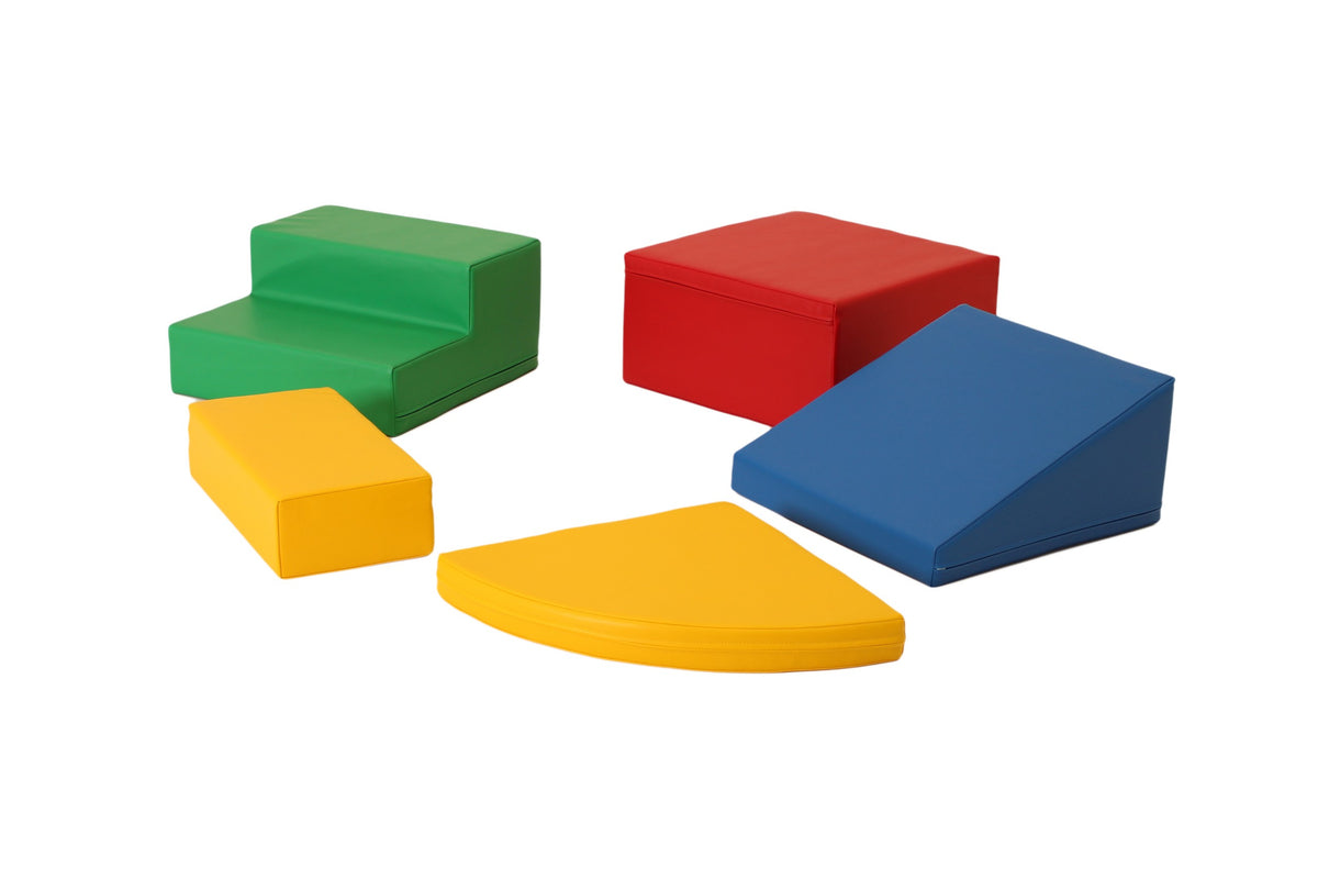 Softplay-Schaumstoffbausteine, 5-teilig – Corner Climber, mehrfarbig – Produktbild 4
