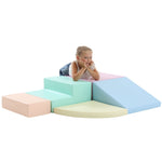 Softplay Kletterset helle Pastellfarben – 5-teiliges Corner Climber Schaumstoff-Set