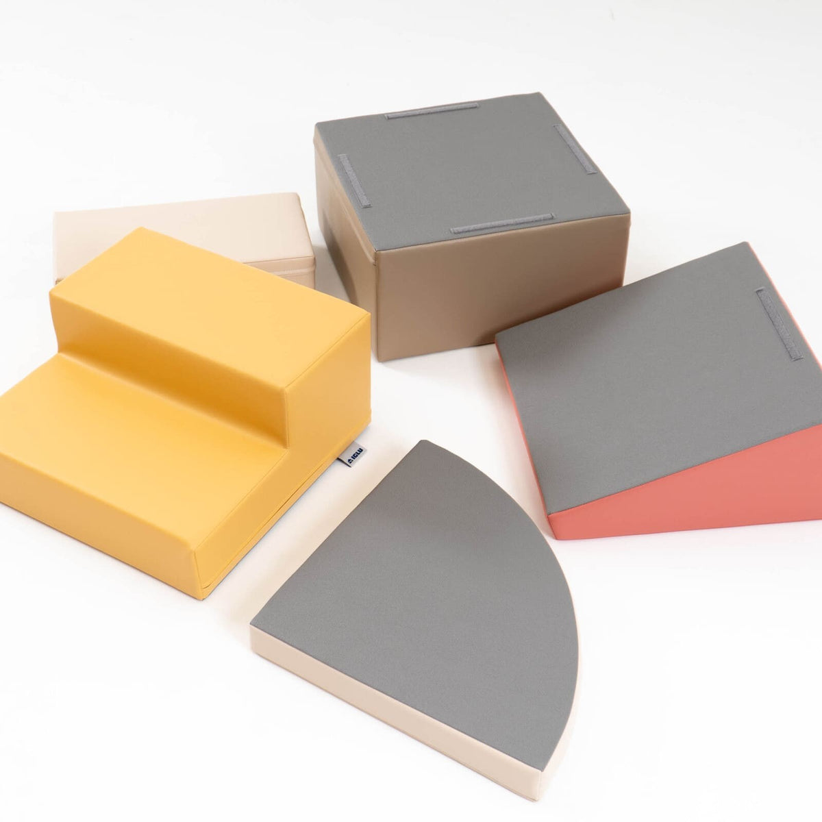 Softplay-Schaumstoffbausteine, 5-teilig – Corner Climber in Pastellrosa – Produktbild 2