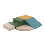 IGLU Soft Play 5 Foam Block Set - Pastel Turquoise Corner Climber