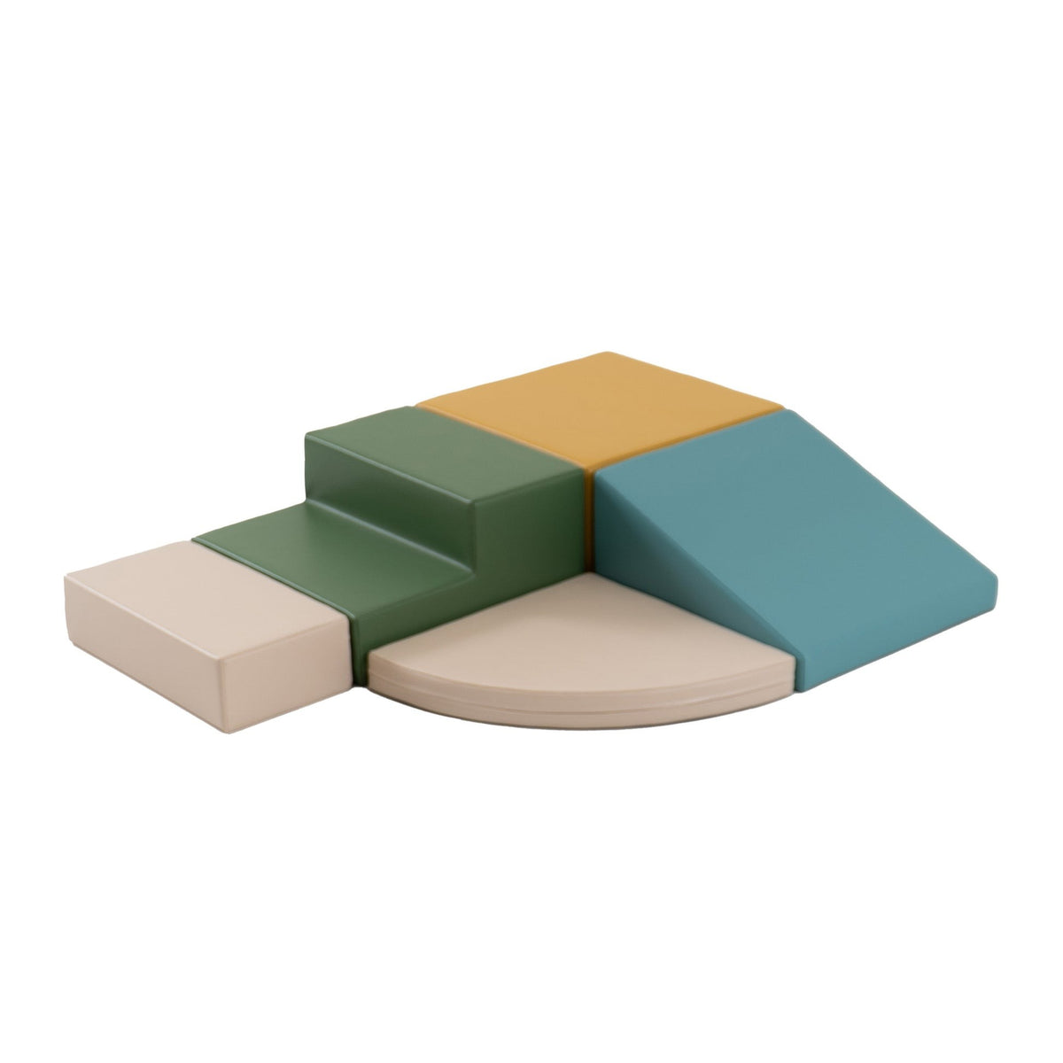 IGLU Soft Play 5 Foam Block Set - Pastel Turquoise Corner Climber