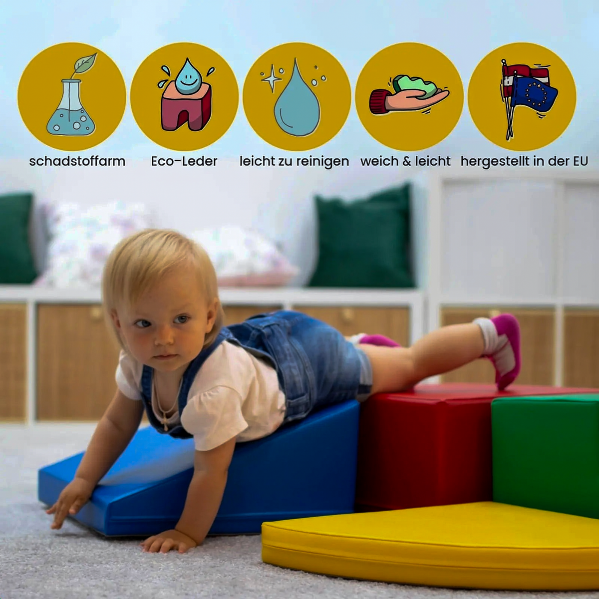 IGLU Softplay 6-teilig Explorer Pastelltürkis – Vorteile auf Deutsch