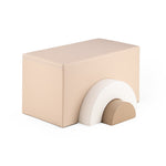 Rainbow Bridge Soft Play Set – Beige, White & Grey Beige