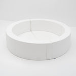Round Soft Play Ball Pit – White