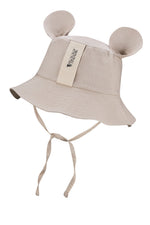 Kinder-Mütze mit Ohren – Beige – Produktbild 2