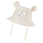 Kindermütze mit Ohren – Ecru – Produktbild 1